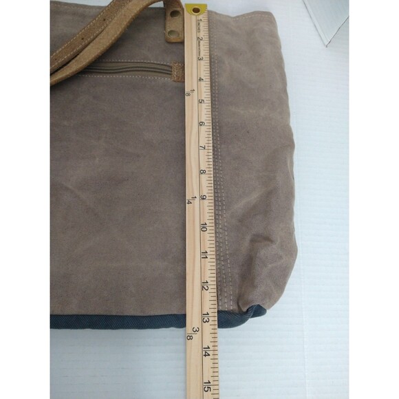 Myra Bag 100% Cotton/Leather Canvas Shoulder Tote Bag Aztec Southwestern Boho - Picture 7 of 16